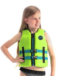 Gilet Nautique Néoprène Enfant Fluo