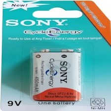 pile rechargeable Sony CycleEnergy 9V.
